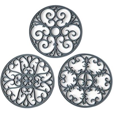colinda Silicone Trivet Mat Hot Pot Holder Hot Pads for Table & Countertop Teapot Trivet Kitchen Trivets Non-Slip & Heat Resistant Modern Kitchen Hot Pads for Pots & Hot Dish Grey Trivet Set of 3 colinda Silicone Trivet Mat Hot Pot Holder Hot Pads for Table & Countertop Teapot Trivet Kitchen Trivets Non-Slip & Heat Resistant Modern Kitchen Hot Pads for Pots & Hot Dish Grey Trivet Set of 3