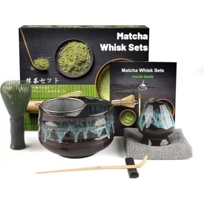 Lafefe 7 Pcs Matcha Set, Matcha Kit for Ceremony, Matcha Tea Set for Making Latte, Japanese Matcha Ceremony Kit, Matcha Whisk Set and Bowl(chawan) with All Accessories, Gift for Matcha Lover Lafefe 7 Pcs Matcha Set, Matcha Kit for Ceremony, Matcha Tea Set for Making Latte, Japanese Matcha Ceremony Kit, Matcha Whisk Set and Bowl(chawan) with All Accessories, Gift for Matcha Lover