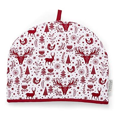 Cooksmart British Designed Christmas Tea Cosy Xmas Teapot Warmer Suitable For Small, Medium or Large Teapots Designed by British Designers in the UK A Nordic Christmas Cooksmart British Designed Christmas Tea Cosy Xmas Teapot Warmer Suitable For Small, Medium or Large Teapots Designed by British Designers in the UK A Nordic Christmas