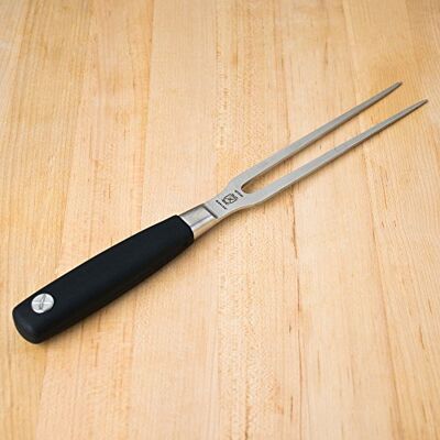 Mercer Culinary Genesis Collection Cutlery 7-inch Straight Fork, Black Mercer Culinary Genesis Collection Cutlery 7-inch Straight Fork, Black