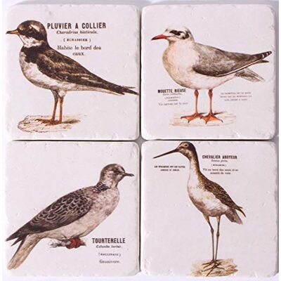 Lafinesse Em7100 Stone Coasters for hot or cold-Em7100, Stoneware Lafinesse Em7100 Stone Coasters for hot or cold-Em7100, Stoneware