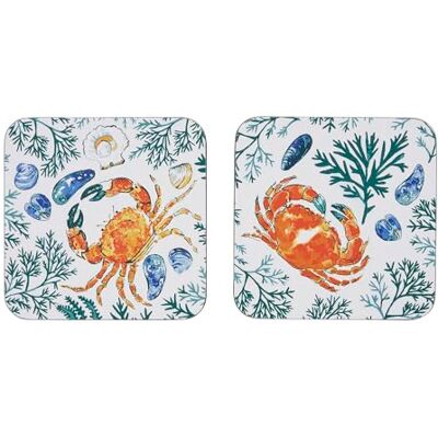 Ulster Weavers Ocean Sea Animals Coasters Durable 100% Cork Coasters Set of 4 Pieces Size 10.5 x 10.5 x 0.5cm Crab Coaster Set for Drinks/Cups/Mugs Kitchen Gifts Kitchen Accessories Ulster Weavers Ocean Sea Animals Coasters Durable 100% Cork Coasters Set of 4 Pieces Size 10.5 x 10.5 x 0.5cm Crab Coaster Set for Drinks/Cups/Mugs Kitchen Gifts Kitchen Accessories
