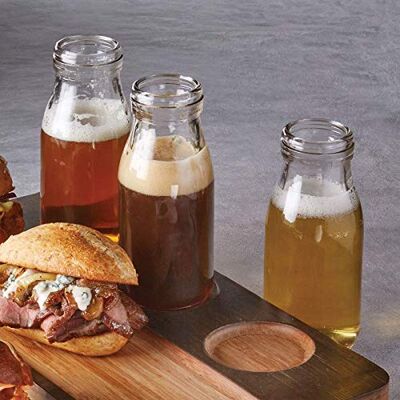 Steelite V7110 Glass Milk Bottle, 8oz Steelite V7110 Glass Milk Bottle, 8oz