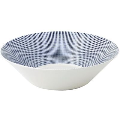Royal Doulton Pacific 40009462 29cm Serving Bowl Blue Dots Porcelain Royal Doulton Pacific 40009462 29cm Serving Bowl Blue Dots Porcelain
