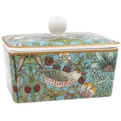 The Leonardo Collection William Morris Strawberry Thief Butter Dish The Leonardo Collection William Morris Strawberry Thief Butter Dish