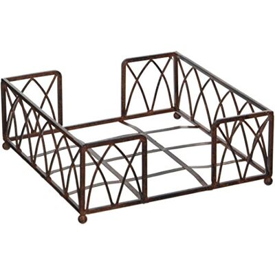 Boston International Lunch Aged Chestnut Napkin Caddy, Arch Design Boston International Lunch Aged Chestnut Napkin Caddy, Arch Design