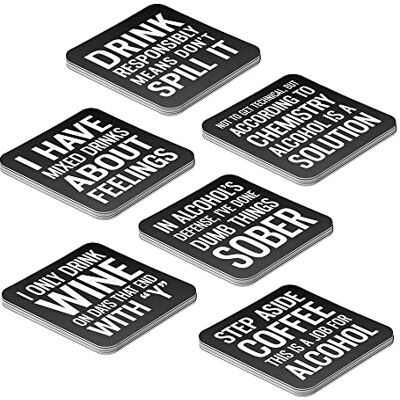 Lillian Rose Black & White Set of 36 Drinking Coasters, One Size, Cream Lillian Rose Black & White Set of 36 Drinking Coasters, One Size, Cream