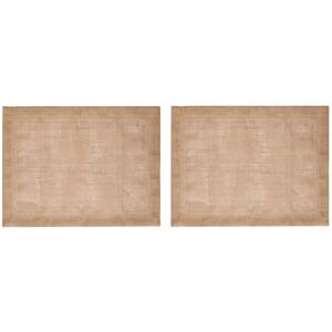 Mikasa Set 2 placemats - Rustic Jute Rectangular Tableware Mikasa Set 2 placemats - Rustic Jute Rectangular Tableware