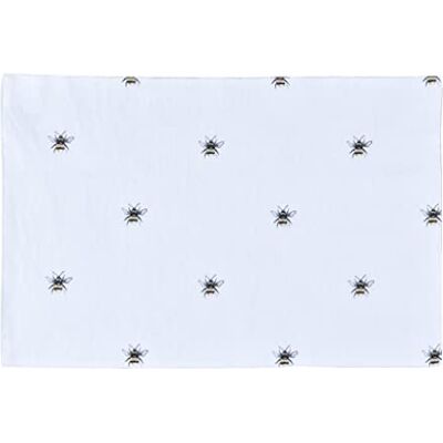 Sleepdown Bumble Bee Printed Table Placemats Ideal for Kitchen Dining Table Non-Slip Washable Heat Resistant Pack of 4 White 49cm x 32cm Sleepdown Bumble Bee Printed Table Placemats Ideal for Kitchen Dining Table Non-Slip Washable Heat Resistant Pack of 4 White 49cm x 32cm