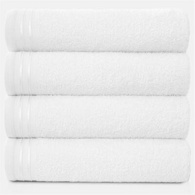 GC GAVENO CAVAILIA Large Towels Bath Sheet Highly Absorbent Egyptian Cotton Towel Set 4 Pack Extra Soft Large Bath Towel White Quick Dry Bath Sheets 450 GSM Washable Towels, 75X135 Cm GC GAVENO CAVAILIA Large Towels Bath Sheet Highly Absorbent Egyptian Cotton Towel Set 4 Pack Extra Soft Large Bath Towel White Quick Dry Bath Sheets 450 GSM Washable Towels, 75X135 Cm