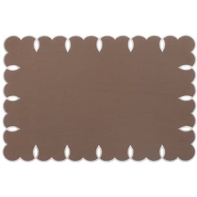 H&H Set of 4 Breakfast Placemats 45 x 30 cm in Cotton and Linen Brown Elegant and Durable For Rustic or Modern Table Hand Wash Recommended No Dryer H&H Set of 4 Breakfast Placemats 45 x 30 cm in Cotton and Linen Brown Elegant and Durable For Rustic or Modern Table Hand Wash Recommended No Dryer