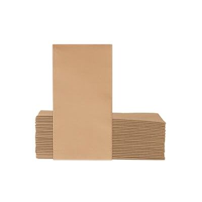 VelaHub Soft Point 50 Napkins, 1/8 Fold, High-Quality Disposable Napkins, 39 x 38 cm, Natural Brown VelaHub Soft Point 50 Napkins, 1/8 Fold, High-Quality Disposable Napkins, 39 x 38 cm, Natural Brown