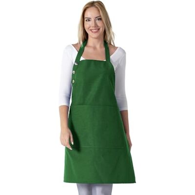 TOSHE Kitchen Apron Waterdrop Resistant Cotton Apron with adjustable Aprons for Women with Pockets 12 Color option Cooking Green Apron (Green) TOSHE Kitchen Apron Waterdrop Resistant Cotton Apron with adjustable Aprons for Women with Pockets 12 Color option Cooking Green Apron (Green)