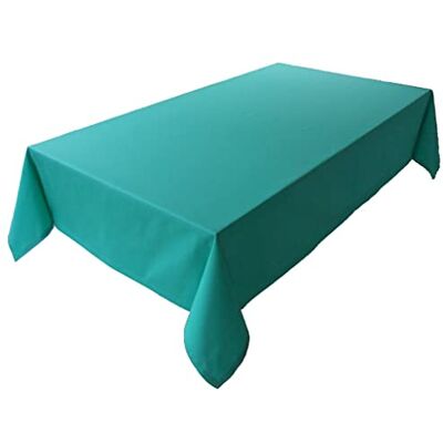 Lemos Home Premium Quality Table Cloth 100% Cotton Concept Collection Choice of Colour and Size (Tablecloth 100 x 100 cm, Emerald Green) Lemos Home Premium Quality Table Cloth 100% Cotton Concept Collection Choice of Colour and Size (Tablecloth 100 x 100 cm, Emerald Green)