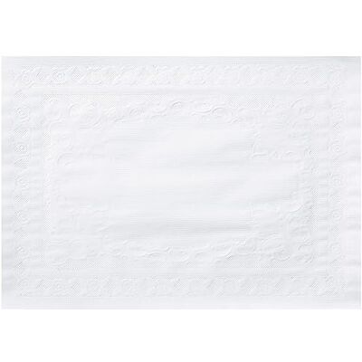 Hoffmaster 601SE1014 14" Length x 10" Width, White Classic Embossed Straight Edge Placemat (Case of 1,000) Hoffmaster 601SE1014 14" Length x 10" Width, White Classic Embossed Straight Edge Placemat (Case of 1,000)
