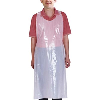 Vankcp 100pcs Disposable Aprons, 24'' x 42'' Plastic Waterproof Apron for Adults Kids Painting Party, Cooking, Housework, Picnic, White, XXL Vankcp 100pcs Disposable Aprons, 24'' x 42'' Plastic Waterproof Apron for Adults Kids Painting Party, Cooking, Housework, Picnic, White, XXL