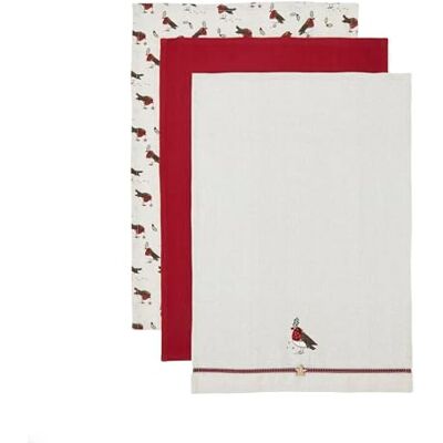 Cooksmart Christmas Robins Retreat 3 Pack Tea Towels For Kitchen Lovely Kitchen Accessories For Home & Restaurent Ideal Kitchen Towel For Everyday Use Absorbent & Durable Tea Towel Cooksmart Christmas Robins Retreat 3 Pack Tea Towels For Kitchen Lovely Kitchen Accessories For Home & Restaurent Ideal Kitchen Towel For Everyday Use Absorbent & Durable Tea Towel