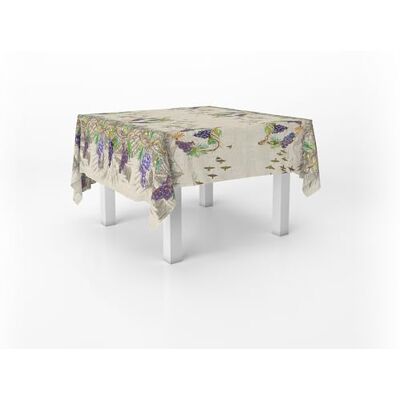 Italian Bed Linen Bacco Digital Print Tablecloth Stain Resistant 150 x 150 cm Italian Bed Linen Bacco Digital Print Tablecloth Stain Resistant 150 x 150 cm