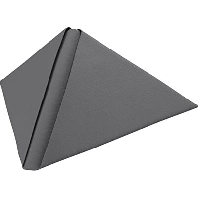 Duni Serviettes lin Granite Grey 40 x 40 cm Pack of 45 Duni Serviettes lin Granite Grey 40 x 40 cm Pack of 45