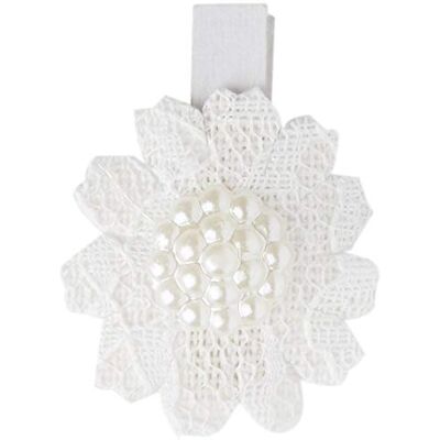 Piovaccari Clips, White, 4 x 3 cm Piovaccari Clips, White, 4 x 3 cm