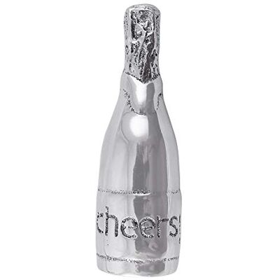 MARIPOSA Bottle Napkin Weight, Recycled Sandcast Aluminum, Silver MARIPOSA Bottle Napkin Weight, Recycled Sandcast Aluminum, Silver