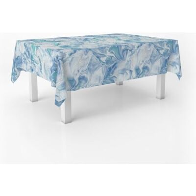 ECOMMERC3 Oilcloth Rectangle Size 240 x 140 cm Style, Durability and Easy Cleaning for Your Table Oilcloth Tablecloth, Stain Resistant and Waterproof, Blue ECOMMERC3 Oilcloth Rectangle Size 240 x 140 cm Style, Durability and Easy Cleaning for Your Table Oilcloth Tablecloth, Stain Resistant and Waterproof, Blue