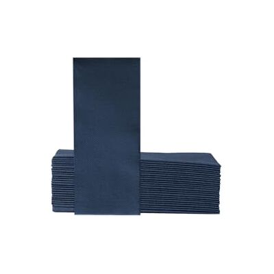 VelaHub Soft Point 50 Napkins, 1/8 Fold, High-Quality Disposable Napkins, 32 x 38 cm, Dark Blue VelaHub Soft Point 50 Napkins, 1/8 Fold, High-Quality Disposable Napkins, 32 x 38 cm, Dark Blue