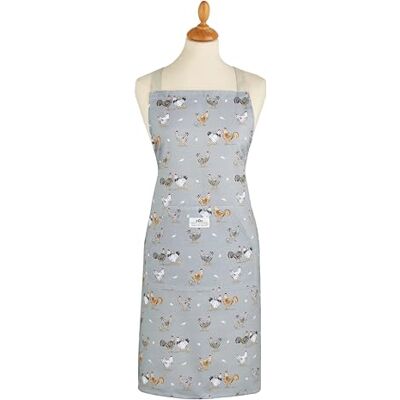 Cooksmart Hen House Lane Apron British Designed 100% Cotton Kitchen Apron Farmhouse-Inspired Sage Grey Design Hardwearing & Stylish Cooking Aprons Machine Washable Cooksmart Hen House Lane Apron British Designed 100% Cotton Kitchen Apron Farmhouse-Inspired Sage Grey Design Hardwearing & Stylish Cooking Aprons Machine Washable