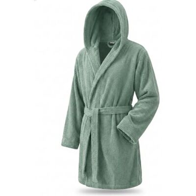Top Towel Elegant Women's and Men's Bathrobe 100% Cotton, 500 g/m² Hooded or Without Hood Soft and Absorbent for Shower, Spa and Pool, aqua green, XXL Top Towel Elegant Women's and Men's Bathrobe 100% Cotton, 500 g/m² Hooded or Without Hood Soft and Absorbent for Shower, Spa and Pool, aqua green, XXL