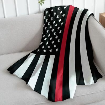 Infinity Thin Red Line Soft Fleece Throw Blanket 50x60 Perfect for Living Rooms, bedrooms, Kids' Rooms, Outdoors! Infinity Thin Red Line Soft Fleece Throw Blanket 50x60 Perfect for Living Rooms, bedrooms, Kids' Rooms, Outdoors!