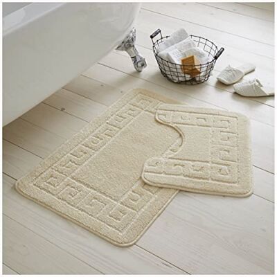 GC GAVENO CAVAILIA Gaveno Cavalia Super Absorbent 2 PIECE GREEK BATH SET Cream, 42070108 GC GAVENO CAVAILIA Gaveno Cavalia Super Absorbent 2 PIECE GREEK BATH SET Cream, 42070108