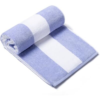 CLOWOOD Surfwaii Plush Oversized Beach Towel Bamboo Cotton 40 x 72 Inch Large Thick Blue Striped Cabana Pool Swimming Towel CLOWOOD Surfwaii Plush Oversized Beach Towel Bamboo Cotton 40 x 72 Inch Large Thick Blue Striped Cabana Pool Swimming Towel
