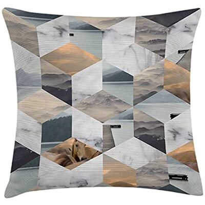 Tak Design Pillow, Cotton, Multi Color, 45mm X 45mm X 2mm Tak Design Pillow, Cotton, Multi Color, 45mm X 45mm X 2mm