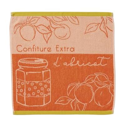 Coucke Printed Cotton Terry Towel, 50 x 50 cm, Apricot Delight Coucke Printed Cotton Terry Towel, 50 x 50 cm, Apricot Delight
