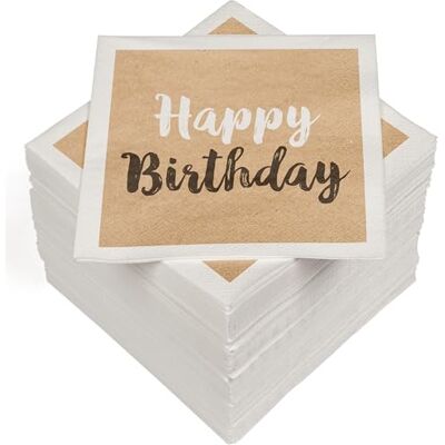 Heku 100 Napkins, 3-ply, 33 x 33 cm, Absorbent and Practical Packaging, Ideal for Weddings, Anniversaries and Special Occasions, Birthday Nature Heku 100 Napkins, 3-ply, 33 x 33 cm, Absorbent and Practical Packaging, Ideal for Weddings, Anniversaries and Special Occasions, Birthday Nature