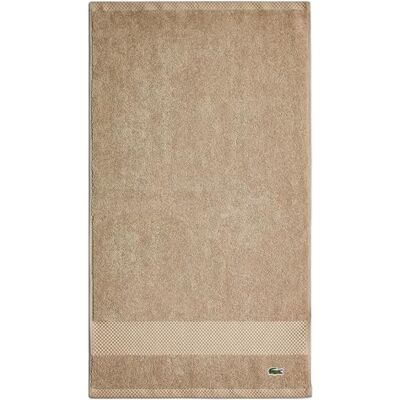 Lacoste Heritage Supima Cotton Hand Towel Sand - Towel Lacoste Heritage Supima Cotton Hand Towel Sand - Towel