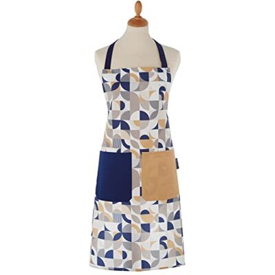 Cooksmart British Designed Kitchen Aprons For Women 100% Cotton Kitchen Apron With Pockets Modern Designed Cooking Aprons For Women Cooksmart British Designed Kitchen Aprons For Women 100% Cotton Kitchen Apron With Pockets Modern Designed Cooking Aprons For Women
