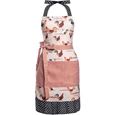 Alex Virtue Lovely Flower Pattern Retro Aprons With Large Pockets for Women Girls Cooking Kitchen Bakery Mother's Gift, Lovely Chicken, One Size Alex Virtue Lovely Flower Pattern Retro Aprons With Large Pockets for Women Girls Cooking Kitchen Bakery Mother's Gift, Lovely Chicken, One Size