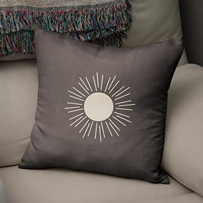 Bonamaison , Decorative Cushion Cover 50% Cotton 50% Polyester 43x43cm Designed and Manufactured in Turkey Bonamaison , Decorative Cushion Cover 50% Cotton 50% Polyester 43x43cm Designed and Manufactured in Turkey