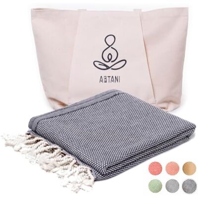ATANI Turkish Beach Towel, Oversized Cotton Sand Free Lightweight Soft Absorbent Quick-Dry Beach Blanket Turkish Towels ATANI Turkish Beach Towel, Oversized Cotton Sand Free Lightweight Soft Absorbent Quick-Dry Beach Blanket Turkish Towels