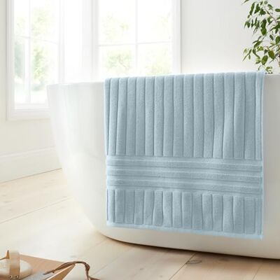 Bianca Hotel Cotton 100x150cm Bath Sheet Blue Bianca Hotel Cotton 100x150cm Bath Sheet Blue