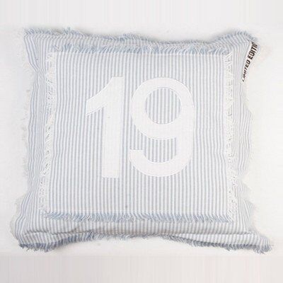 Mood collection 19 Number Printed Standard Cushion, 50 x 50 cm, Polyester, Blue, One Size Mood collection 19 Number Printed Standard Cushion, 50 x 50 cm, Polyester, Blue, One Size