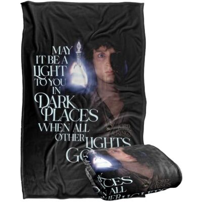 LOGOVISION Lord Of The Rings Frodo Light In The Dark Silky Touch Super Soft Throw Blanket 91 x 147 Cm LOGOVISION Lord Of The Rings Frodo Light In The Dark Silky Touch Super Soft Throw Blanket 91 x 147 Cm