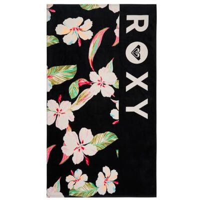 Roxy Basic Towel COLD WATER PRINTED Womens Black Roxy Basic Towel COLD WATER PRINTED Womens Black