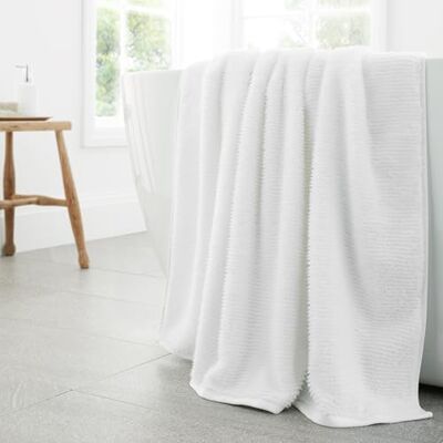 Bianca Soft Zero Twist Spa Cotton 70x127cm Bath Towel White Bianca Soft Zero Twist Spa Cotton 70x127cm Bath Towel White