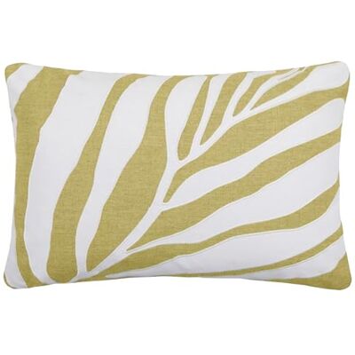 Additions Voyage Maison Bamboo Cushion Cover – 100% Cotton Abstract Leaf Appliqué Decorative Case (Mustard 40x60cm) Additions Voyage Maison Bamboo Cushion Cover – 100% Cotton Abstract Leaf Appliqué Decorative Case (Mustard 40x60cm)