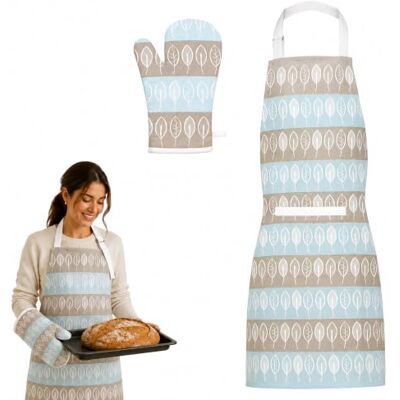 Premier Housewares 2pc Single Oven Glove and Apron Set, Apron & Mitts Premier Housewares 2pc Single Oven Glove and Apron Set, Apron & Mitts