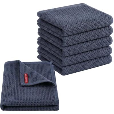 Carehabi Tea Towels Set of 6 30 x 30 cm Tea Towels Cotton Tea Towels Kitchen Towels Absorbent Kitchen Towels Tea Towels Carehabi Tea Towels Set of 6 30 x 30 cm Tea Towels Cotton Tea Towels Kitchen Towels Absorbent Kitchen Towels Tea Towels