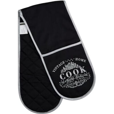 Premier Housewares 100% Cotton Oven Glove Double Oven Gloves Double Oven Mitt Heat Resistant Oven Gloves 83 X 2 X 18 Cm Premier Housewares 100% Cotton Oven Glove Double Oven Gloves Double Oven Mitt Heat Resistant Oven Gloves 83 X 2 X 18 Cm