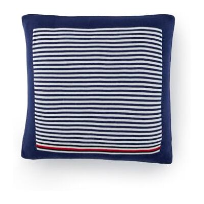 Tommy Hilfiger Navy Blue Mesh 100% Organic Cotton Mini Stripe Plain Edge Decorative Cushion Cover Soft Modern Cushion Cover 40x40cm Tommy Hilfiger Navy Blue Mesh 100% Organic Cotton Mini Stripe Plain Edge Decorative Cushion Cover Soft Modern Cushion Cover 40x40cm